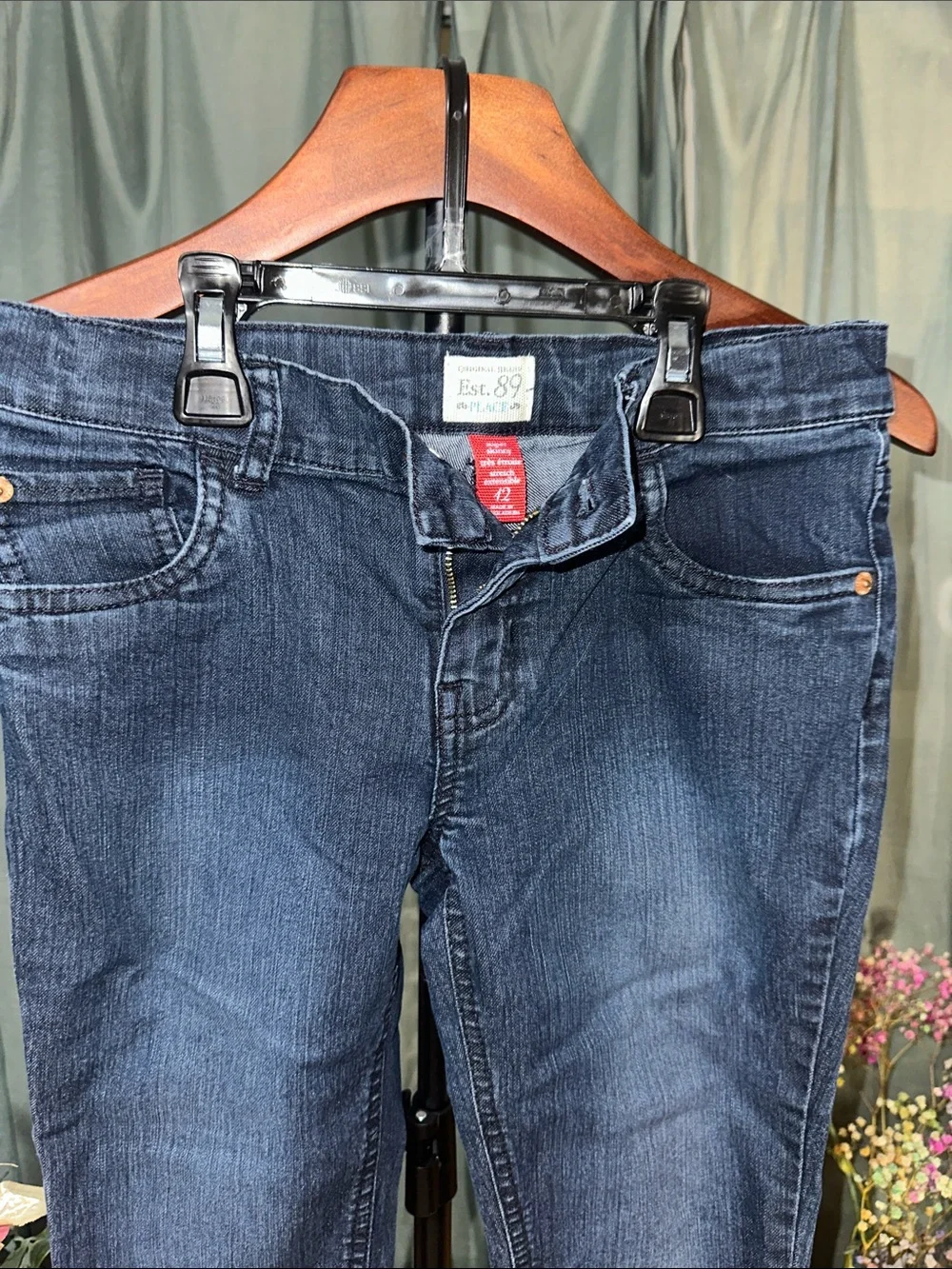 🎉The Children's Place Navy Blue Kids Jeans - Straight Leg A210